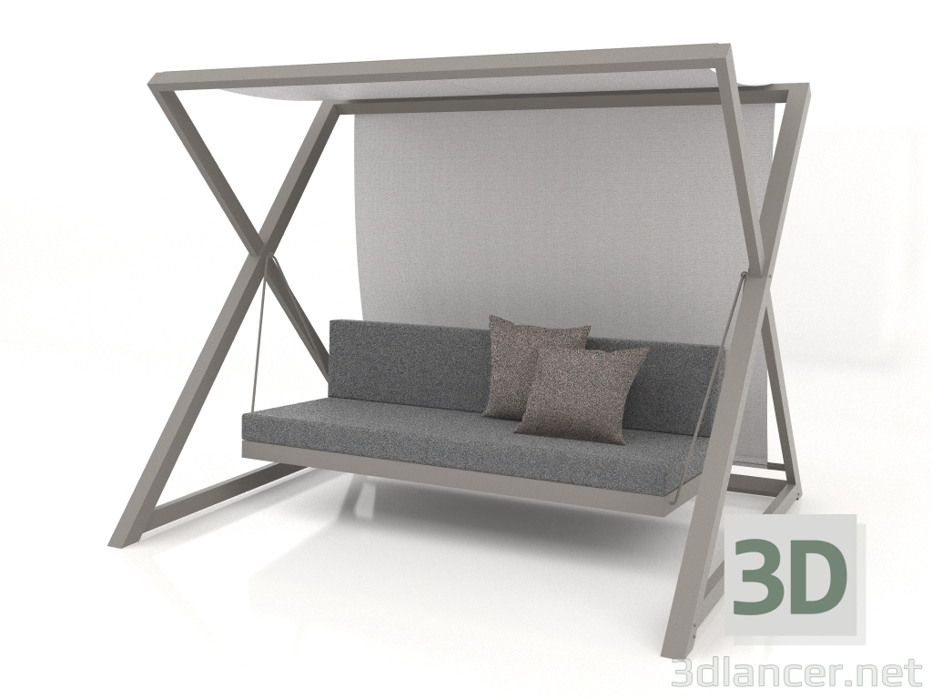 modello 3D Altalena da giardino (Grigio quarzo) - anteprima