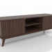 3d model TV cabinet OPEN 1500 mm (dark walnut) - preview