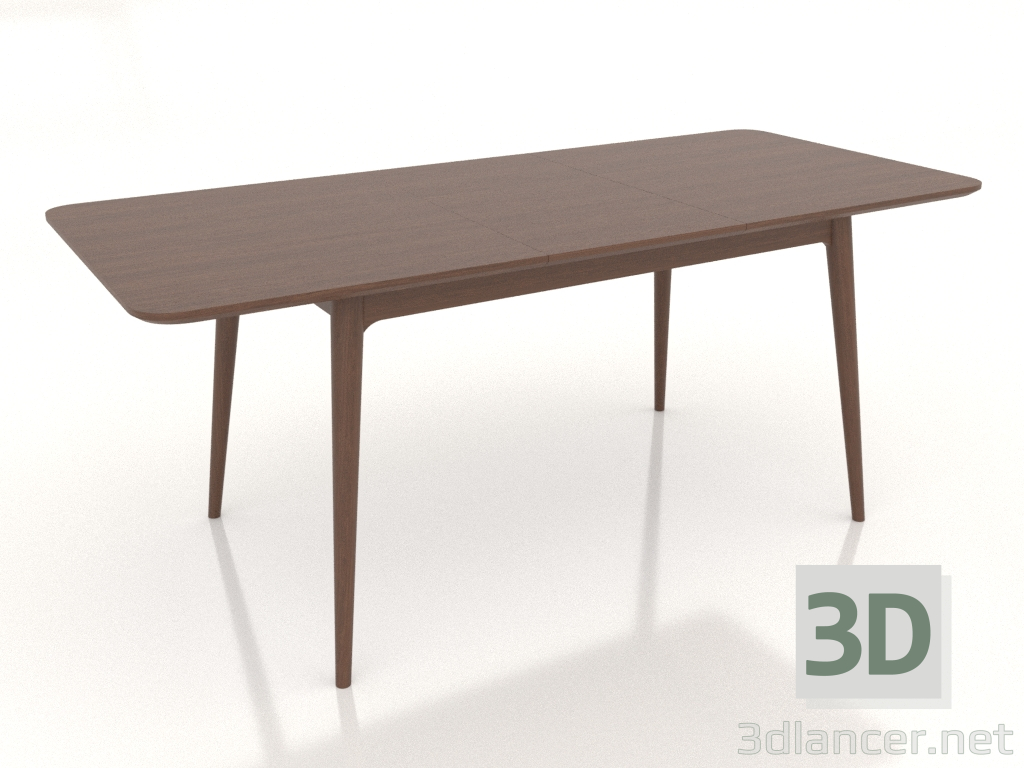 3d модель Стол обеденный Экарма раскладной 1840х800 мм (Walnut light, вариант 3) – превью