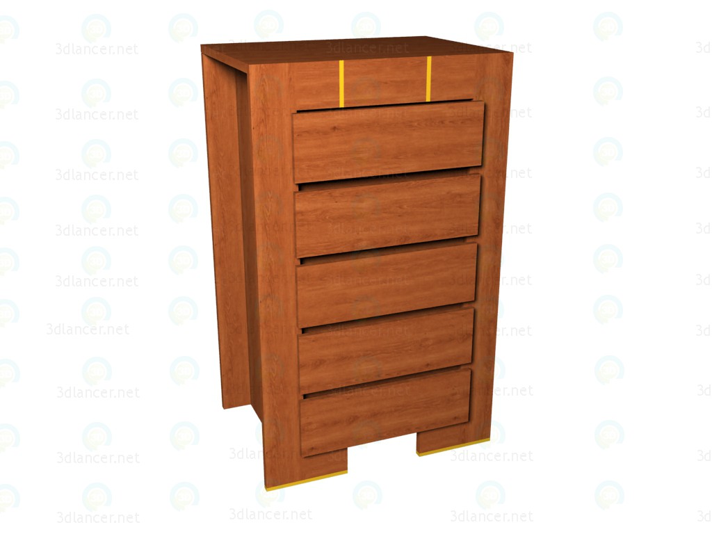 3d model High chest - preview