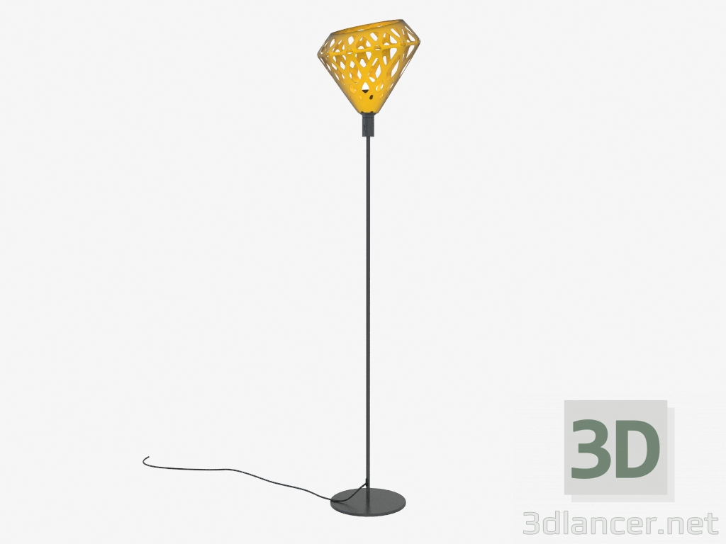 3d model Floor lamp (Yellow 2.1 dark) - preview