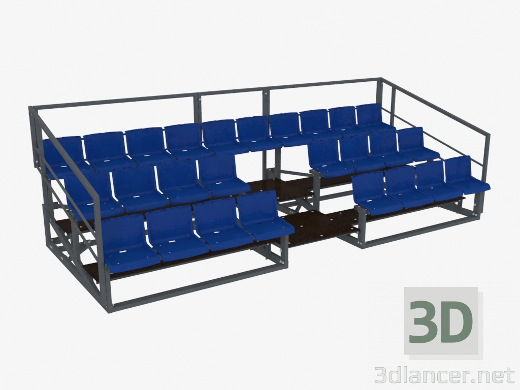 3d model Spectator grandstand (7927) - preview