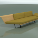 3d model Módulo angular doble Lounge 4407 (90 ° derecha, Roble natural) - vista previa