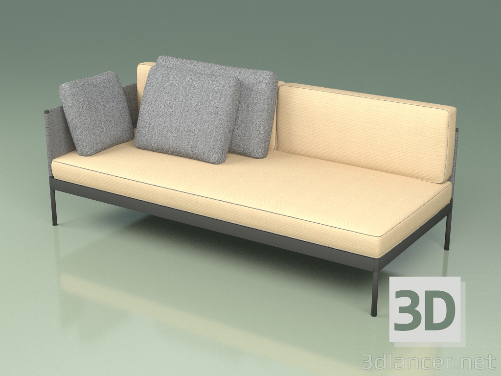 3d model Sofá modular (357 + 338, opción 1) - vista previa