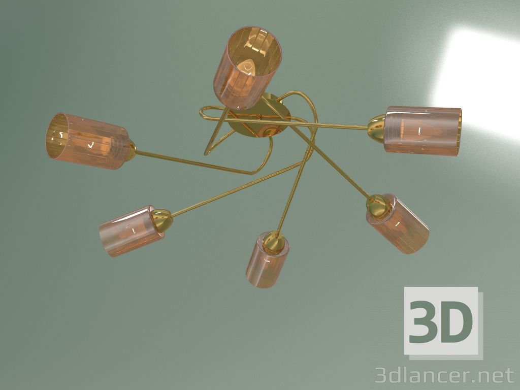 3d model Ceiling chandelier Motive 30167-6 (gold) - preview