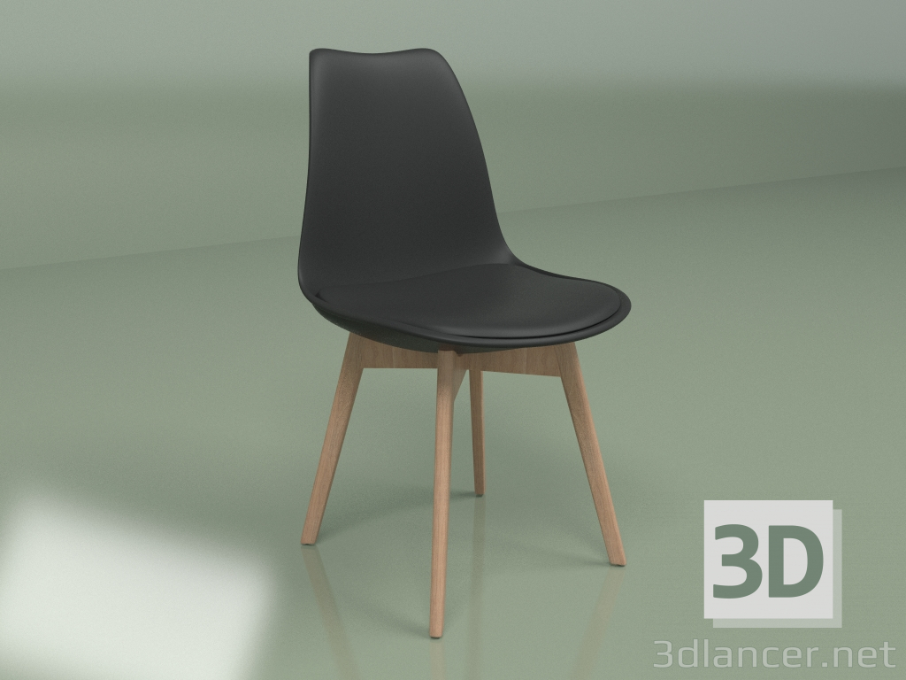 3d model Silla Sephi (negra) - vista previa