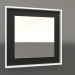 3d model Mirror ZL 18 (400x400, wood black, white) - preview