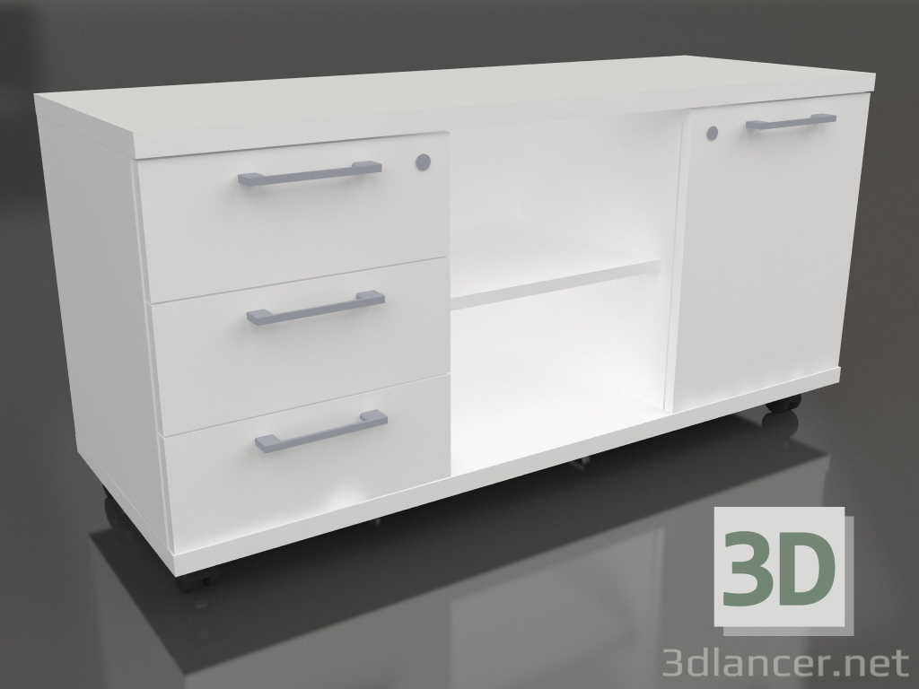 Modelo 3d Armário de escritório Standard A120ML (1200x432x599) - preview