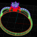 modello 3D anello di fidanzamento - anteprima