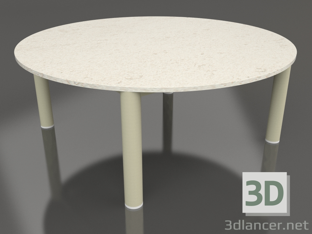 3d model Mesa de centro D 90 (Oro, DEKTON Danae) - vista previa