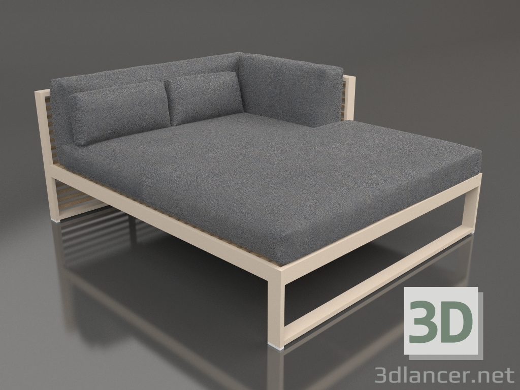 Modelo 3d Sofá modular XL, seção 2 direita (Areia) - preview