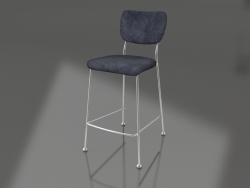 Tabouret semi-bar Benson 64,5 cm (Bleu Foncé)