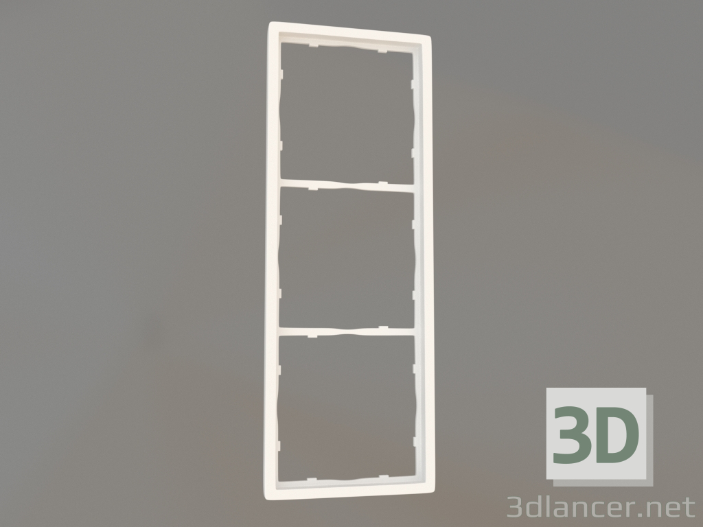 Modelo 3d Quadro 3-a (branco fosco, DA21333) R98 - preview