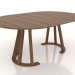 3d model Dining table TRANSFORM 1800x1200 mm (light walnut) - preview