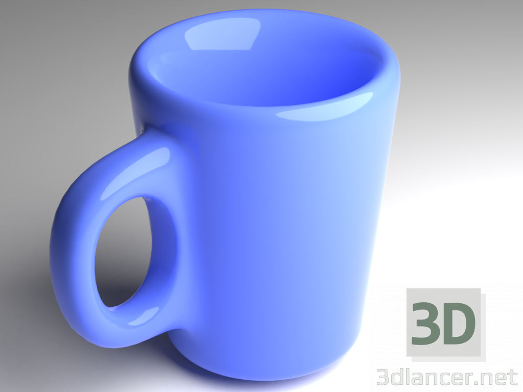 3d model Una taza - vista previa