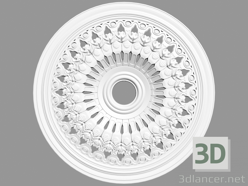 modello 3D Uscita a soffitto (P48) - anteprima