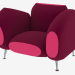 3d model Upholstered armchair - preview