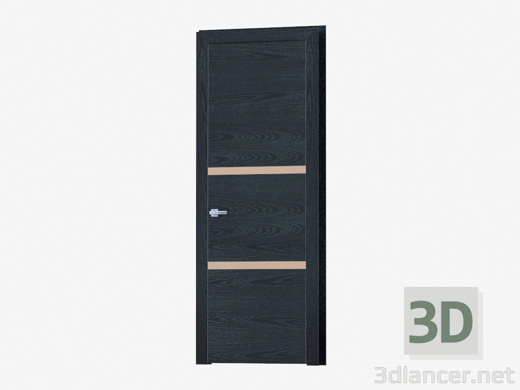 3d model Puerta de interroom (36.30 bronza plata) - vista previa