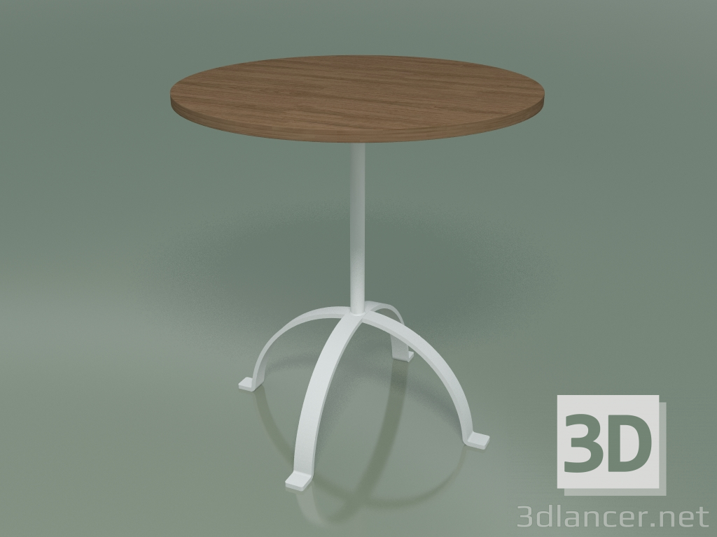 3d model Mesa de comedor redonda (46, nogal americano lacado natural) - vista previa