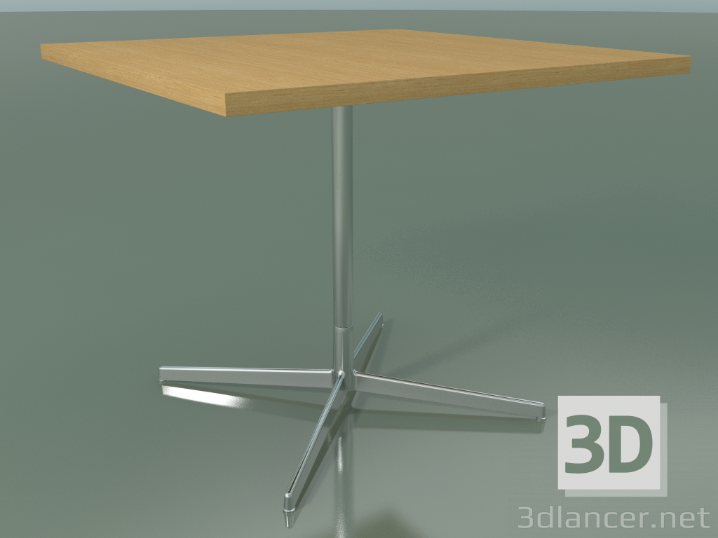 3d model Mesa cuadrada 5567 (H 74 - 90x90 cm, Roble natural, LU1) - vista previa