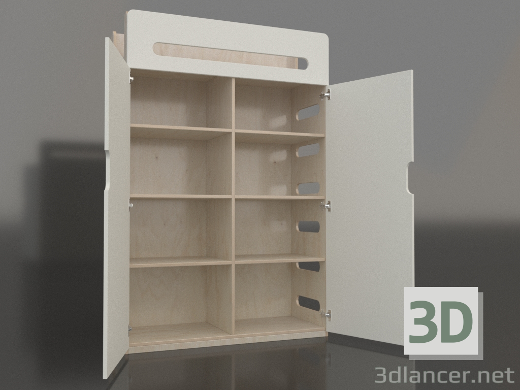 modello 3D Armadio aperto MOVE WB (WWMWB2) - anteprima