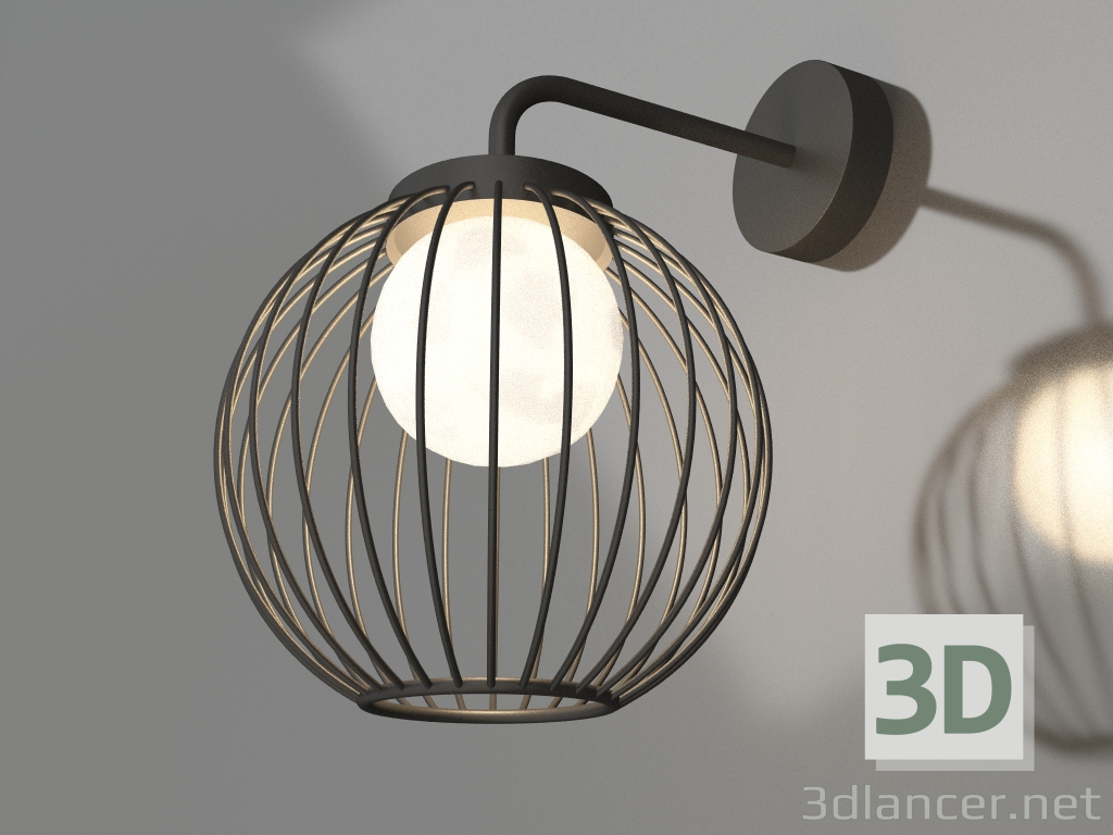 3D Modell Lampe LGD-PEARL-WALL-7W Warm3000 (GR, 164 Grad, 230V) - Vorschau