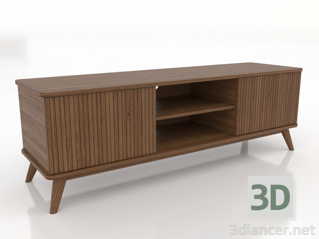 3D modeli TV dolabı AÇIK 1500 mm (açık ceviz) - önizleme 3D modeli TV dolabı AÇIK 1500 mm (açık ceviz) - önizleme