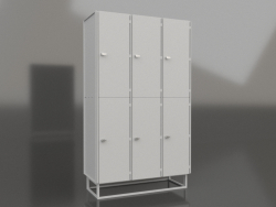 Armario de vestuario de dos secciones LK-410 SHGS-2
