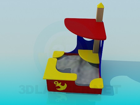 3d model Sandbox - vista previa