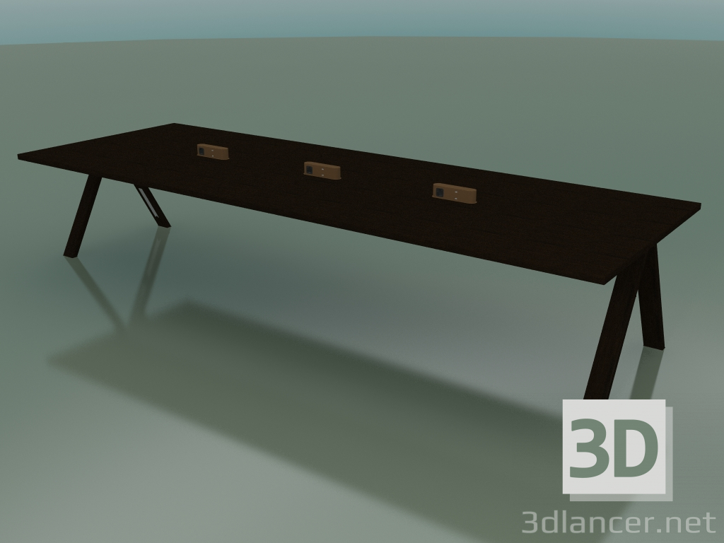 Modelo 3d Mesa com bancada de escritório 5007 (H 74 - 390 x 135 cm, wenge, composição 2) - preview