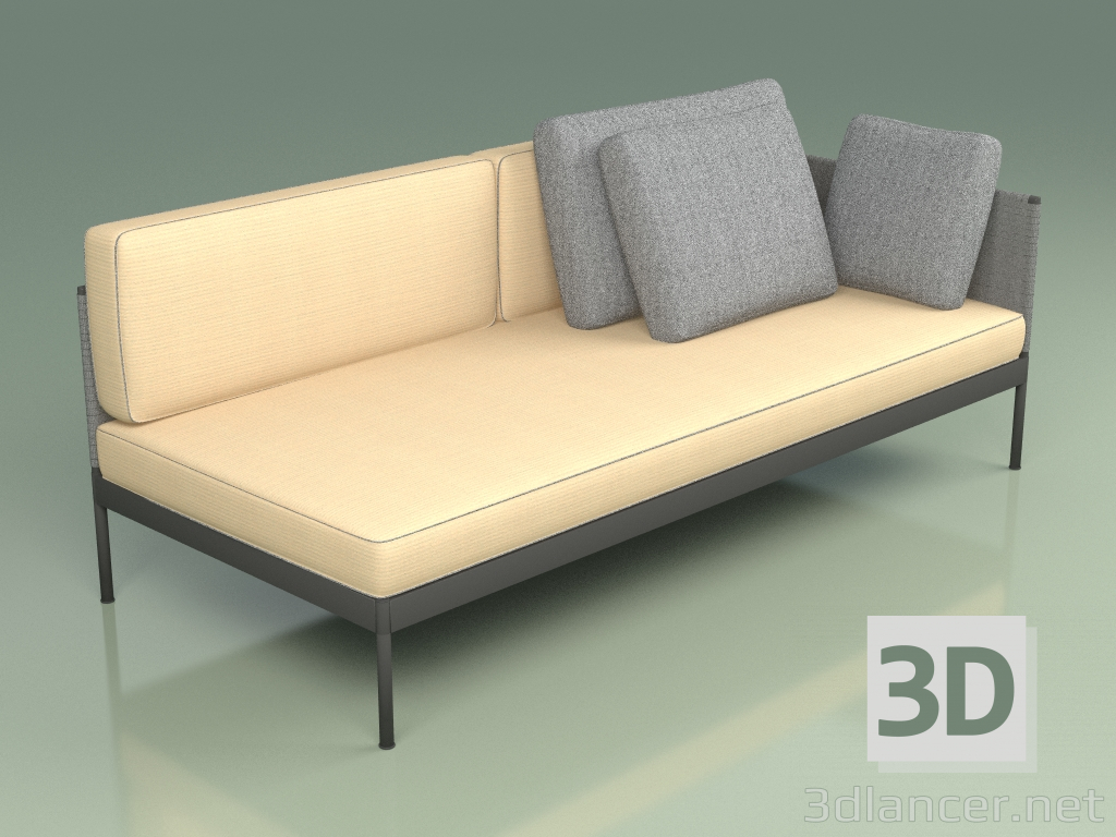 3D Modell Modulares Sofa (357 + 339, Option 1) - Vorschau