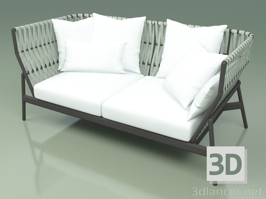 3D Modell Sofa 102 (Gürtel Mint) - Vorschau