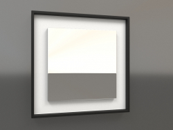 Miroir ZL 18 (400x400, blanc, bois noir)