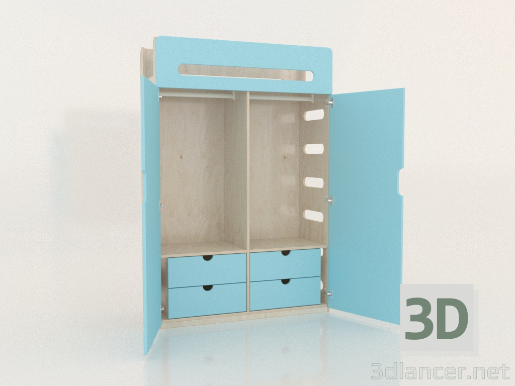 modello 3D Armadio aperto MOVE WE (WBMWE2) - anteprima