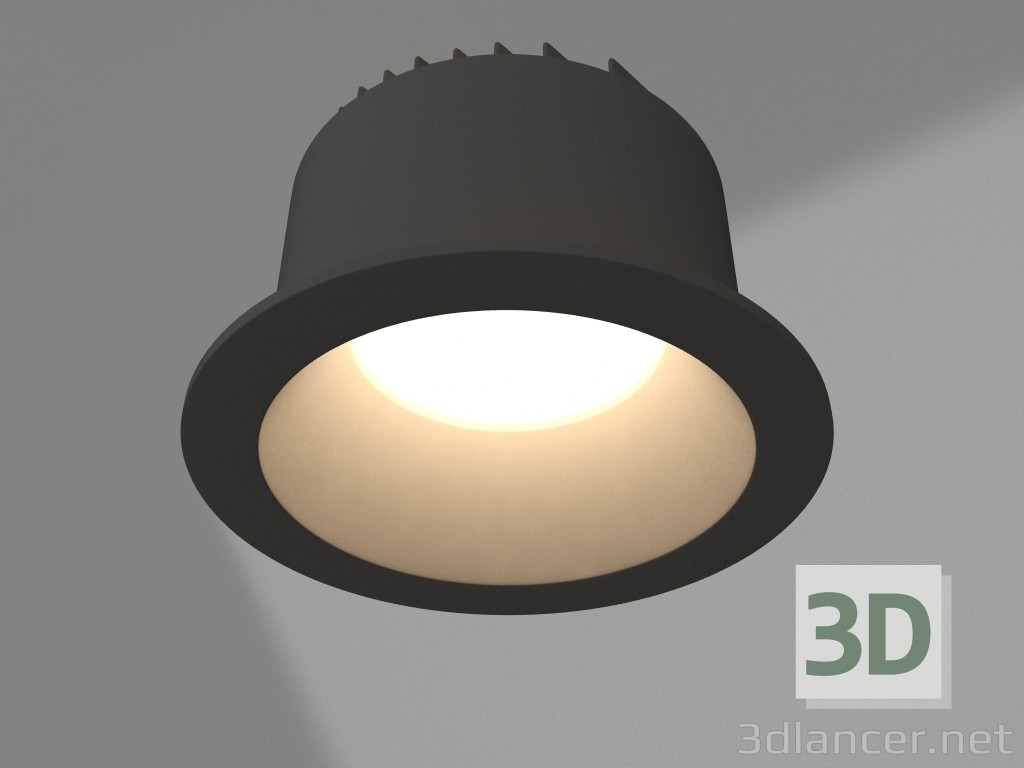 modello 3D Lampada MS-DROP-BUILT-R84-8W Day4000 (BK, 85 gradi, 230V) - anteprima