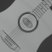 3d model Acoustic guitar - preview