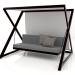 3d model Garden swing (Black) - preview