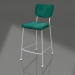 modello 3D Sgabello semi-bar Benson 64,5 cm (Verde) - anteprima