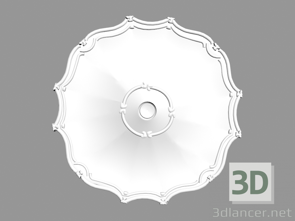 modello 3D Uscita a soffitto R313 - anteprima