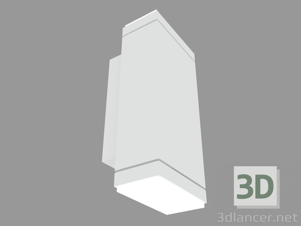 modello 3D Lampada da parete PLAN VERTICAL 90 DOUBLE EMISSION (S3887W) - anteprima