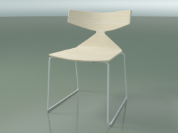 Silla apilable 3702 (en trineo, blanco, V12)