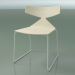 3d model Stackable chair 3702 (on a sled, White, V12) - preview