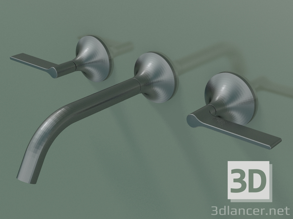 3d model Mezclador de lavabo de pared sin vaciador (36712819-990010) - vista previa