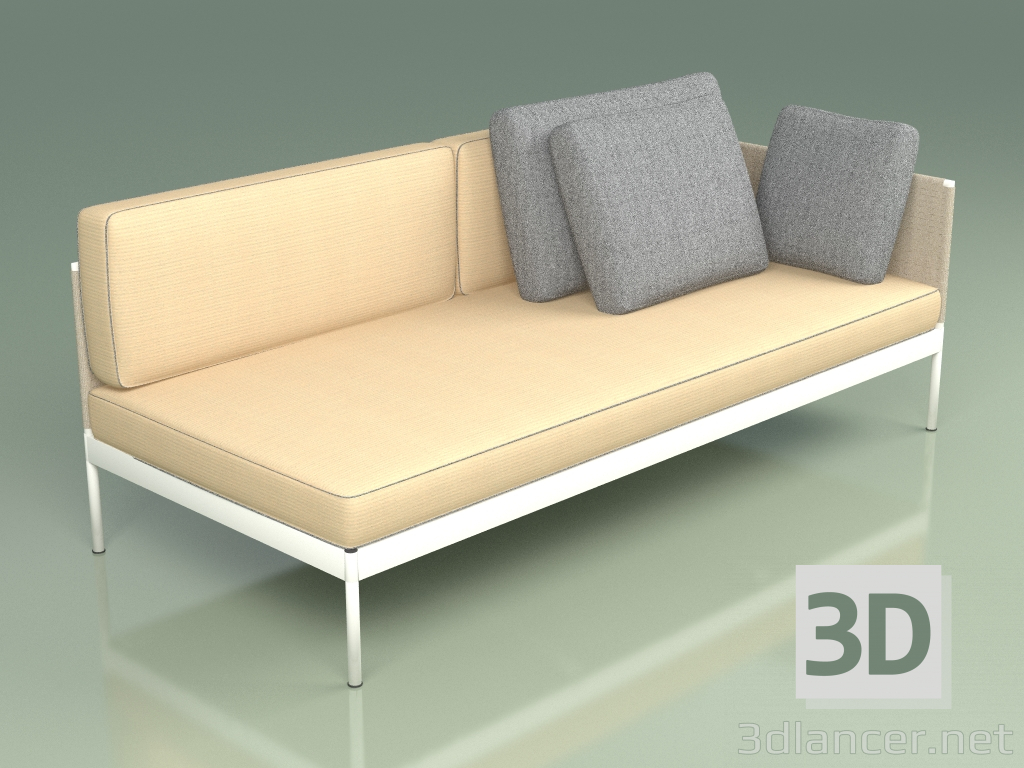 3d model Sofá modular (357 + 339, opción 2) - vista previa