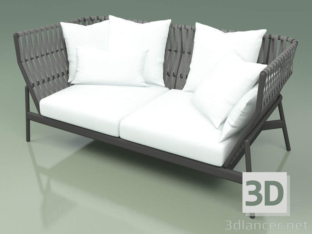 3d model Sofá 102 (gris cinturón) - vista previa