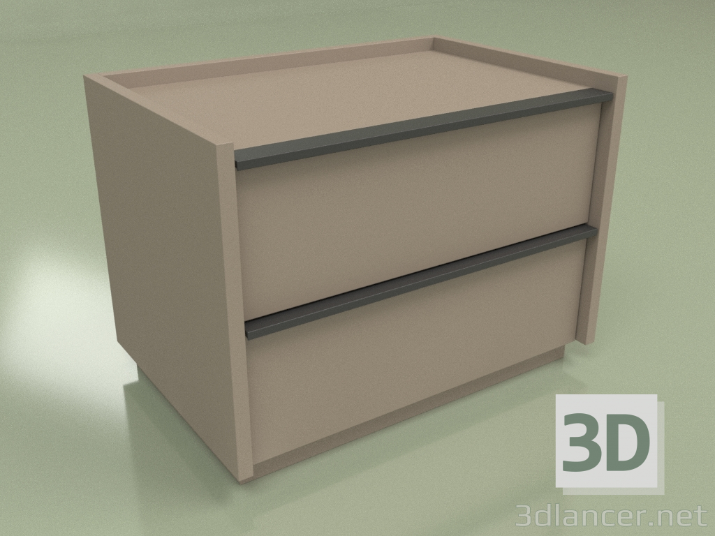 3d model Bedside table Verona NS (2) - preview