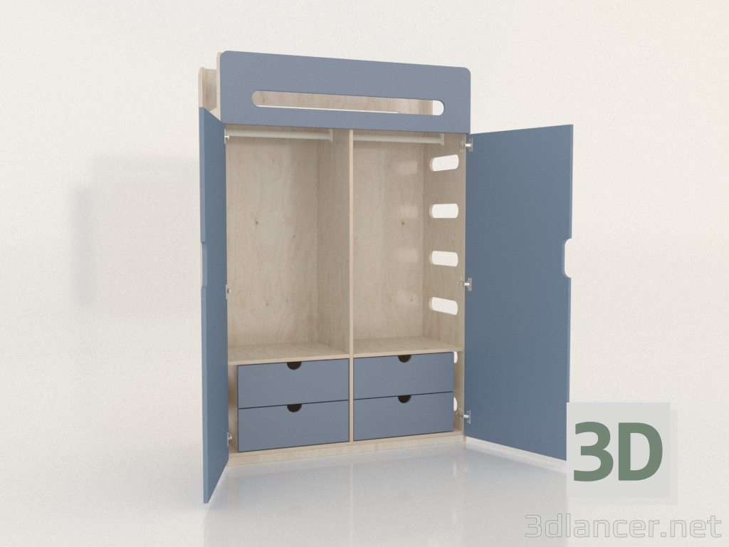 modello 3D Armadio aperto MOVE WE (WAMWE2) - anteprima