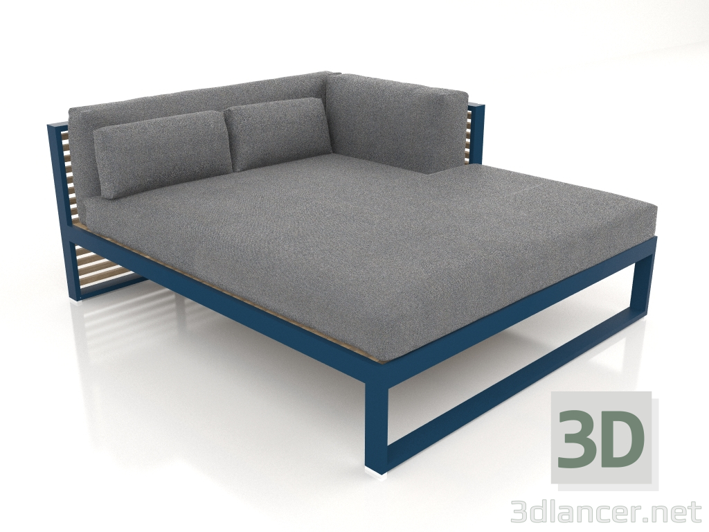 3d model XL modular sofa, section 2 right (Grey blue) - preview