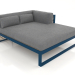 3d model XL modular sofa, section 2 right (Grey blue) - preview