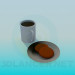 3d model Tea with cookies - preview